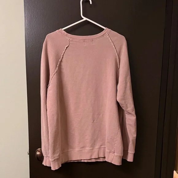 BDG Taupe Ribbed Crewneck - Picture 3 of 6